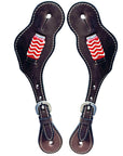 Durable Handcrafted PremiumLeather Spur Straps For Women Western Riding Show Rodeo