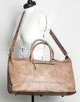 Never Mind Nmbg136A Duffel Vintage Handmade Genuine Cowhide Leather Women Bag Western Handbag Purse