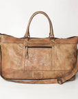 Never Mind Nmbg136B Duffel Vintage Handmade Genuine Cowhide Leather Women Bag Western Handbag Purse
