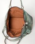 Never Mind Nmbg136C Duffel Vintage Handmade Genuine Cowhide Leather Women Bag Western Handbag Purse