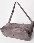 Never Mind Nmbg136E Duffel Vintage Handmade Genuine Cowhide Leather Women Bag Western Handbag Purse
