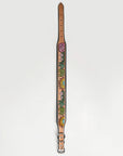 HILASON Western Genuine Leather Heavy Duty Hand Painted Dog Collar