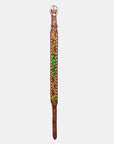 HILASON Western Genuine Leather Heavy Duty Hand Painted Dog Collar