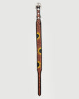 HILASON Western Genuine Leather Heavy Duty Hand Painted Dog Collar