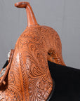 15 In Hilason Western Horse Saddle Treeless Trail Barrel Leather Oiled