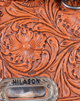 15 In Hilason Western Horse Saddle Treeless Trail Barrel Leather Oiled