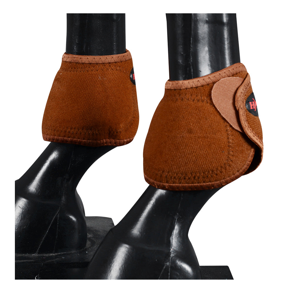 HILASON Bell Boots for Horses No Turn Protection Comfort &amp; Durability Quick Wrap Hook and Loop Jumping Boots Sold in Pairs
