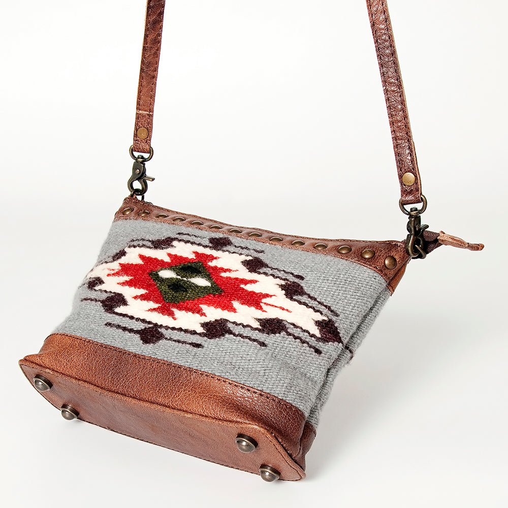 American Darling Saddle Blanket Genuine Leather Women Bag Western Handbag Purse