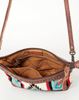 American Darling Saddle Blanket Genuine Leather Women Bag Western Handbag Purse