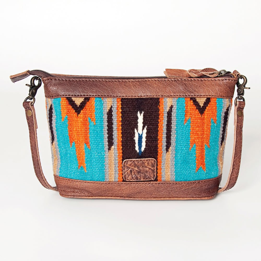 American Darling Saddle Blanket Genuine Leather Women Bag Western Handbag Purse