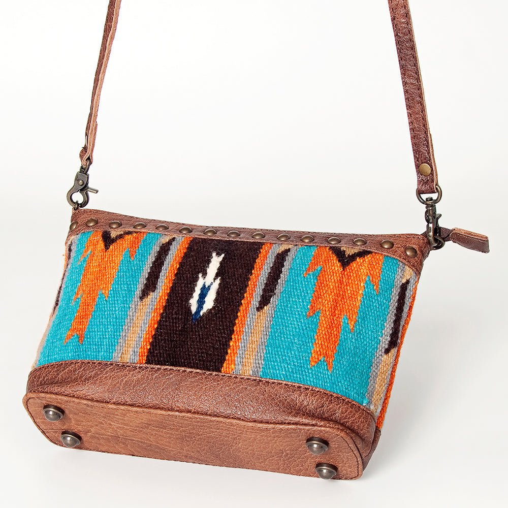 American Darling Saddle Blanket Genuine Leather Women Bag Western Handbag Purse