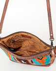 American Darling Saddle Blanket Genuine Leather Women Bag Western Handbag Purse