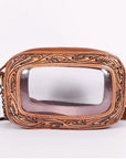 American Darling Clear Bag Hand Tooled Genuine Leather Western Women Handbag Purse | for Cute