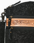American Darling ADBG840 Crossbody Hand Tooled Embossed Genuine Leather Genuine Leather Women Bag Western Handbag Purse