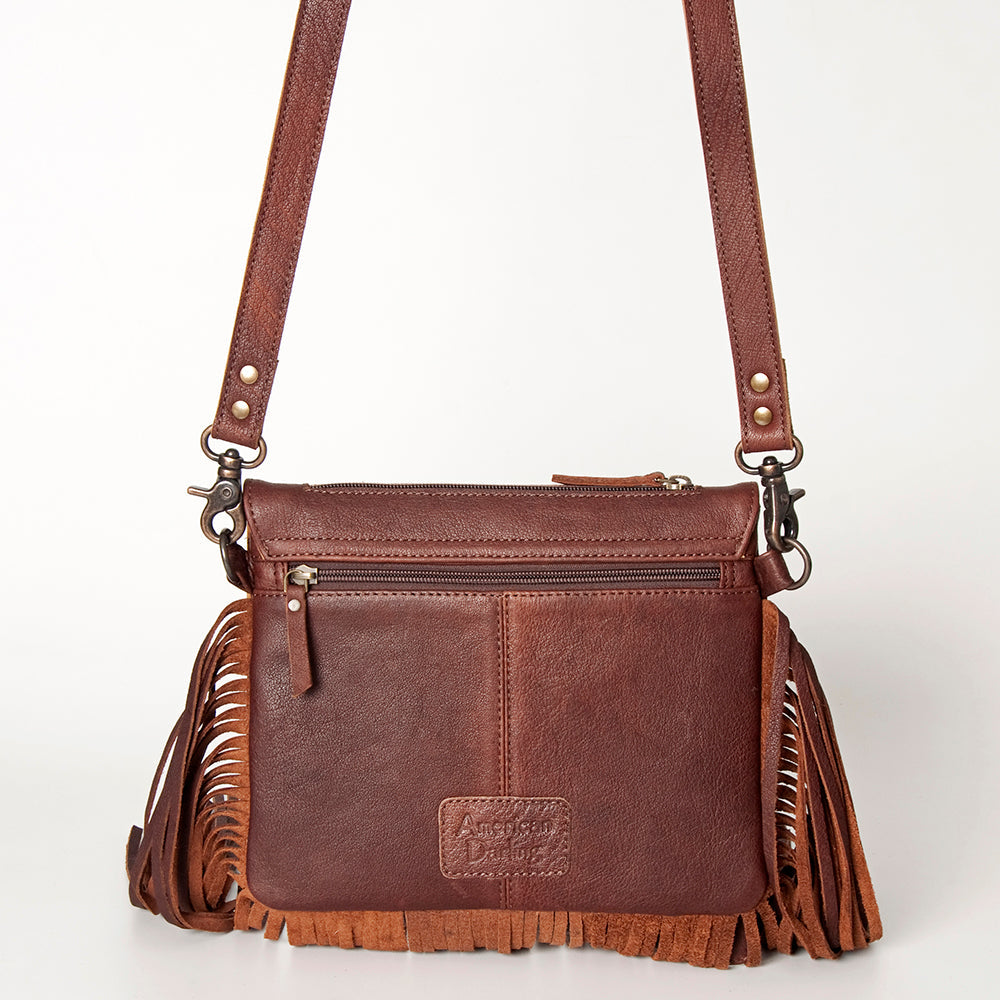 American Darling ADBG841 Small Crossbody Hand Tooled Genuine Leather Women Bag Western Handbag Purse
