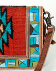 ADBG844A American Darling Hand Tooled Saddle Blanket Genuine Leather Women Bag Western Handbag Purse