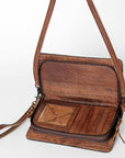 ADBG844C American Darling Hand Tooled Saddle Blanket Genuine Leather Women Bag Western Handbag Purse