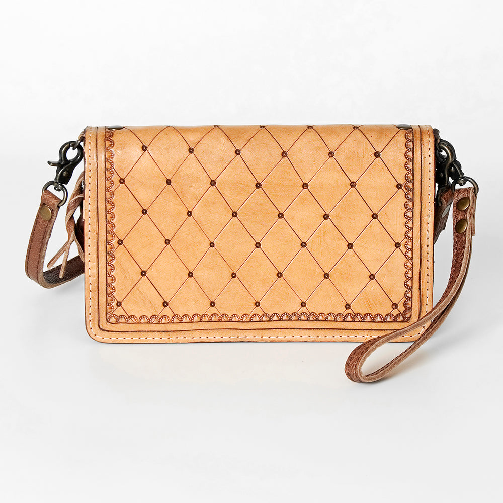 ADBG844D American Darling Hand Tooled Saddle Blanket Genuine Leather Women Bag Western Handbag Purse