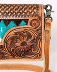 ADBG844E American Darling Hand Tooled Saddle Blanket Genuine Leather Women Bag Western Handbag Purse