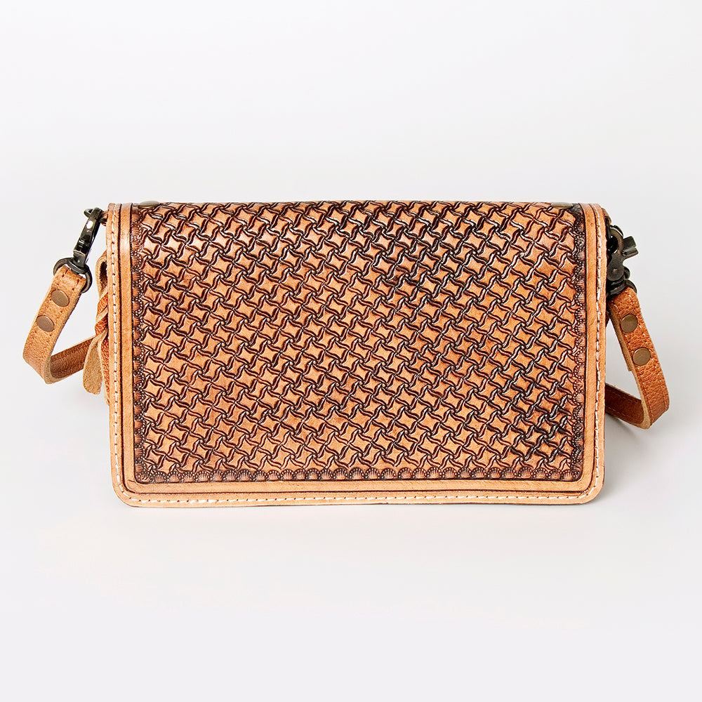 American Darling Cross Body Hand Tooled Saddle Blanket Genuine Leather Western Women Bag Handbag Purse | Crossbody for Cute
