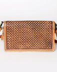 American Darling Cross Body Hand Tooled Saddle Blanket Genuine Leather Western Women Bag Handbag Purse | Crossbody for Cute