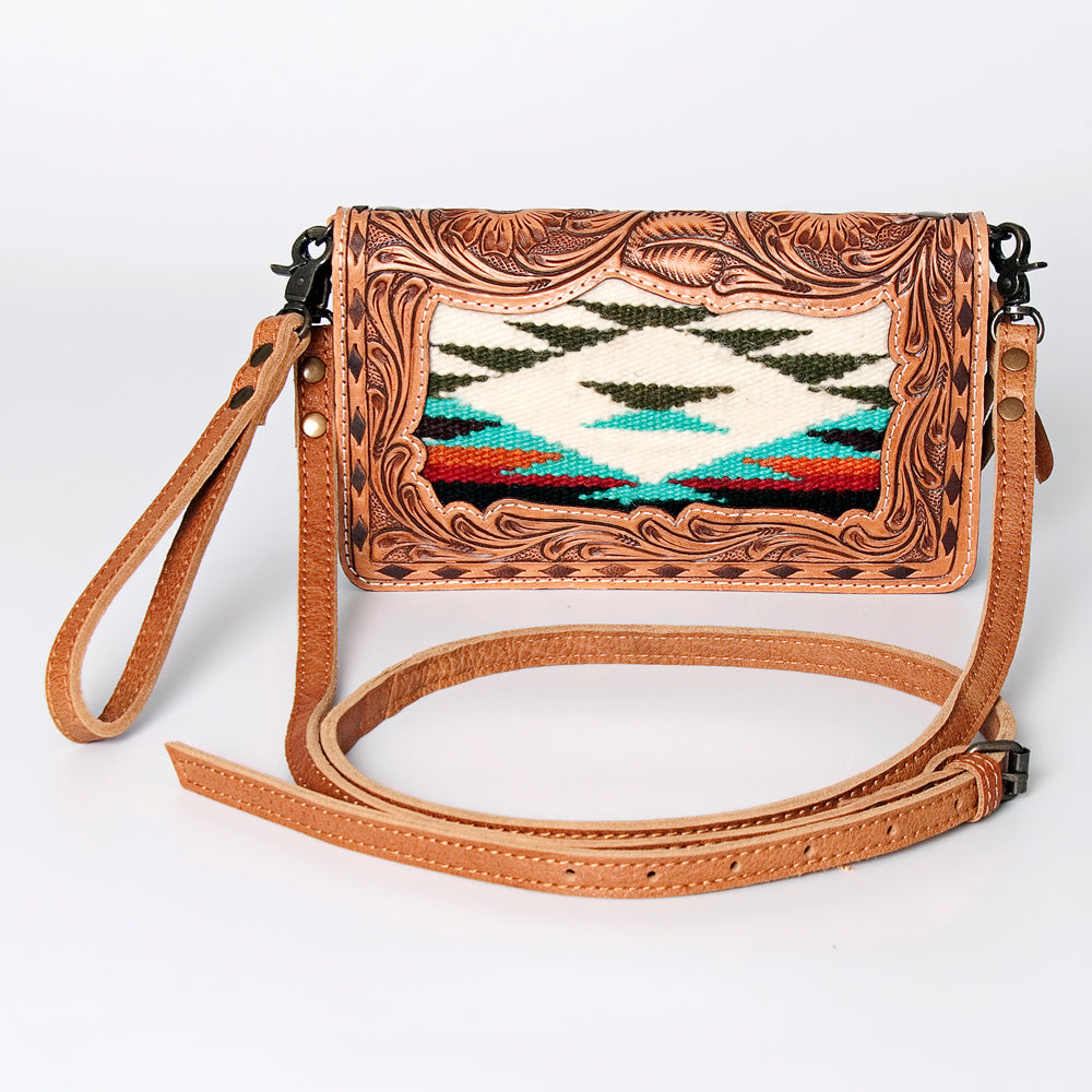ADBG844G American Darling Hand Tooled Saddle Blanket Genuine Leather Women Bag Western Handbag Purse