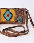 ADBG844I American Darling Hand Tooled Saddle Blanket Genuine Leather Women Bag Western Handbag Purse