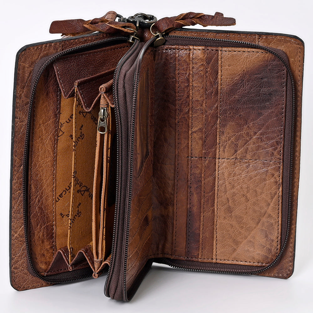 ADBG844I American Darling Hand Tooled Saddle Blanket Genuine Leather Women Bag Western Handbag Purse