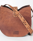 American Darling ADBG848 Hobo Hand Tooled Genuine Leather Women Bag Western Handbag Purse