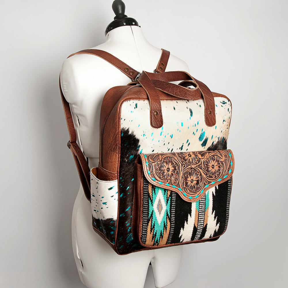 ADBG849B American Darling Saddle Blanket Hair On Genuine Leather Women Bag Western Handbag Purse