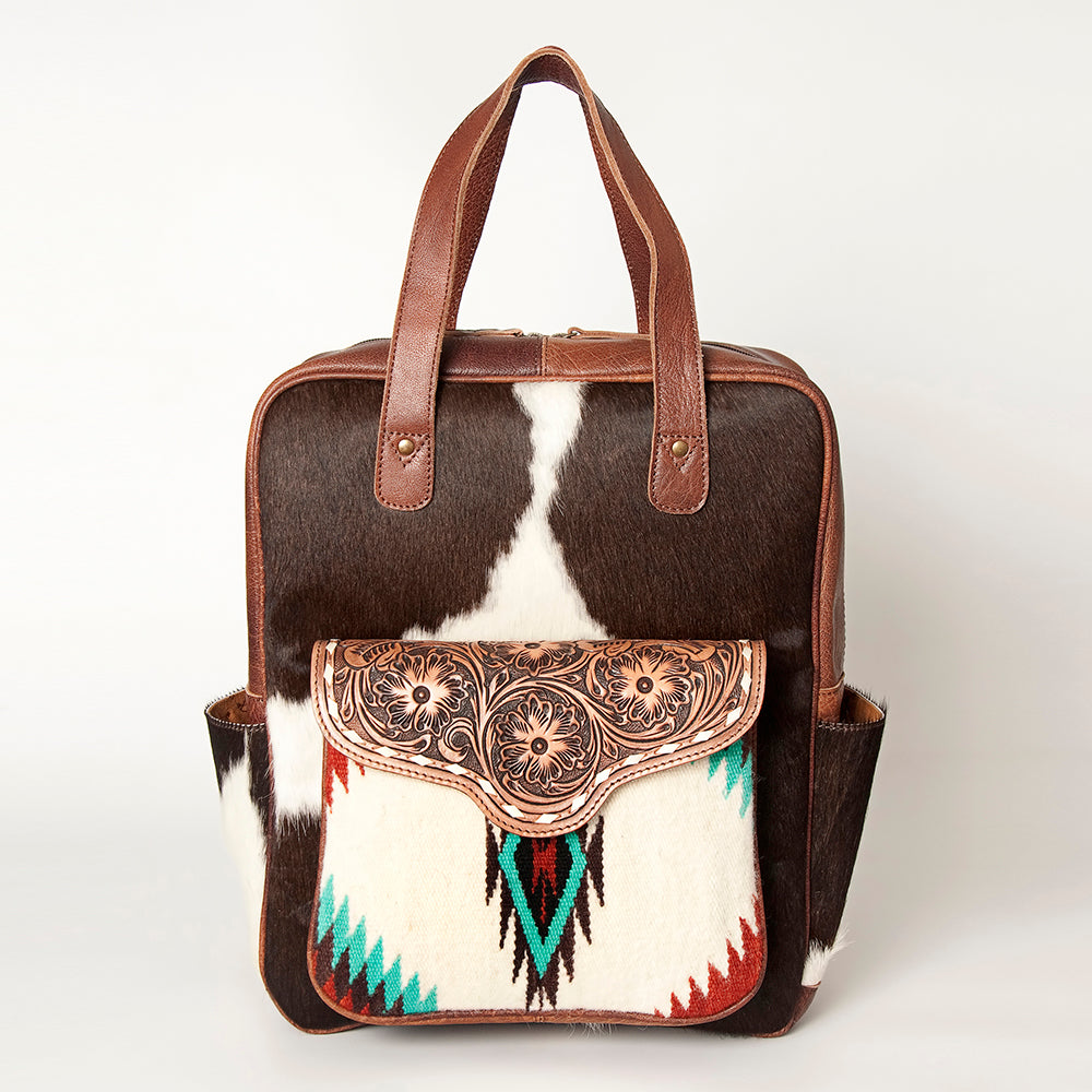 ADBG849C American Darling Saddle Blanket Hair On Genuine Leather Women Bag Western Handbag Purse