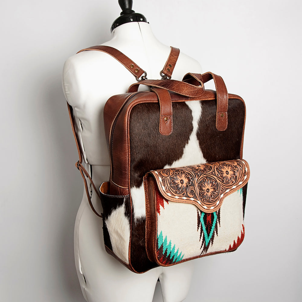 ADBG849C American Darling Saddle Blanket Hair On Genuine Leather Women Bag Western Handbag Purse