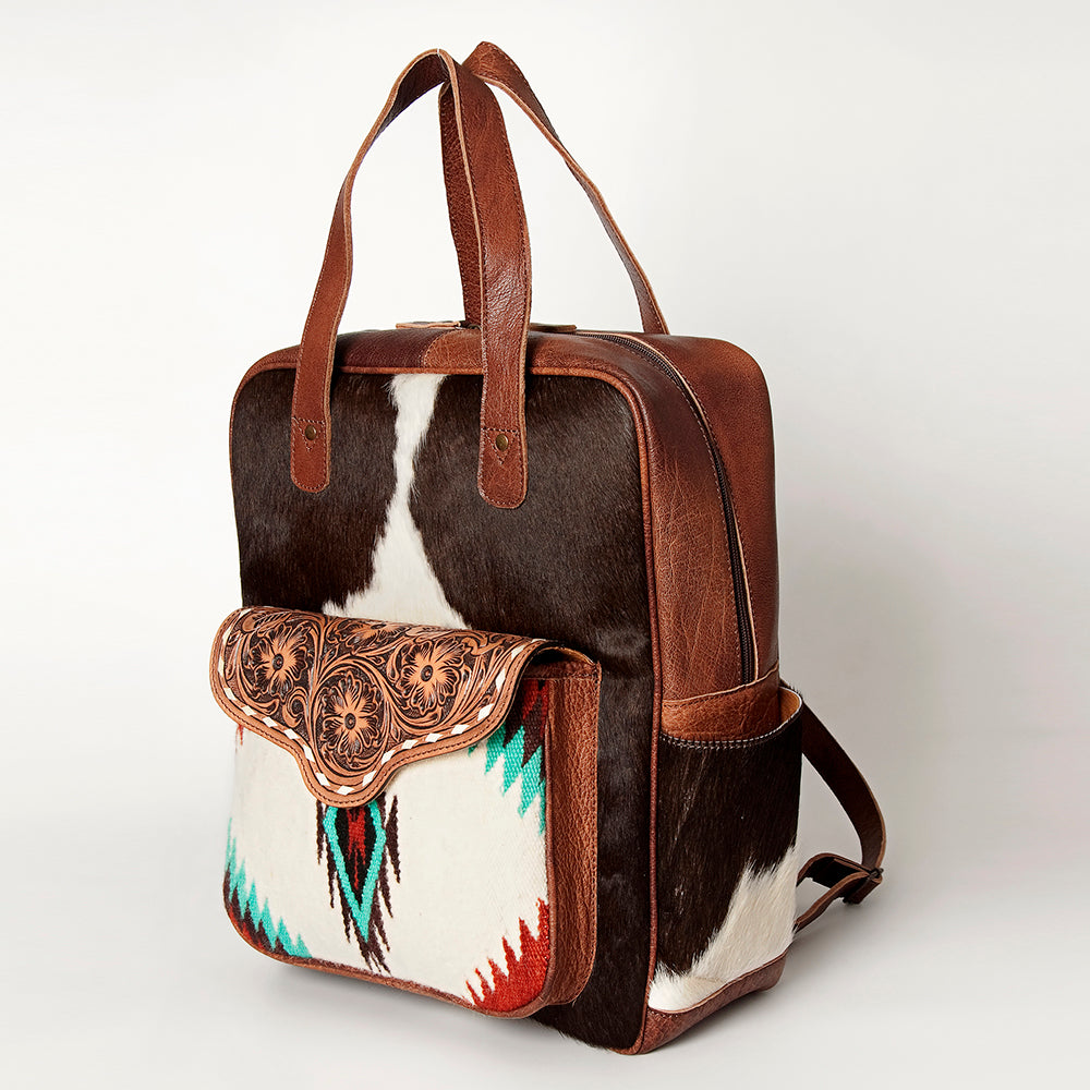 ADBG849C American Darling Saddle Blanket Hair On Genuine Leather Women Bag Western Handbag Purse