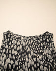 Abstract Dotted Sleeveless Maxi Dress