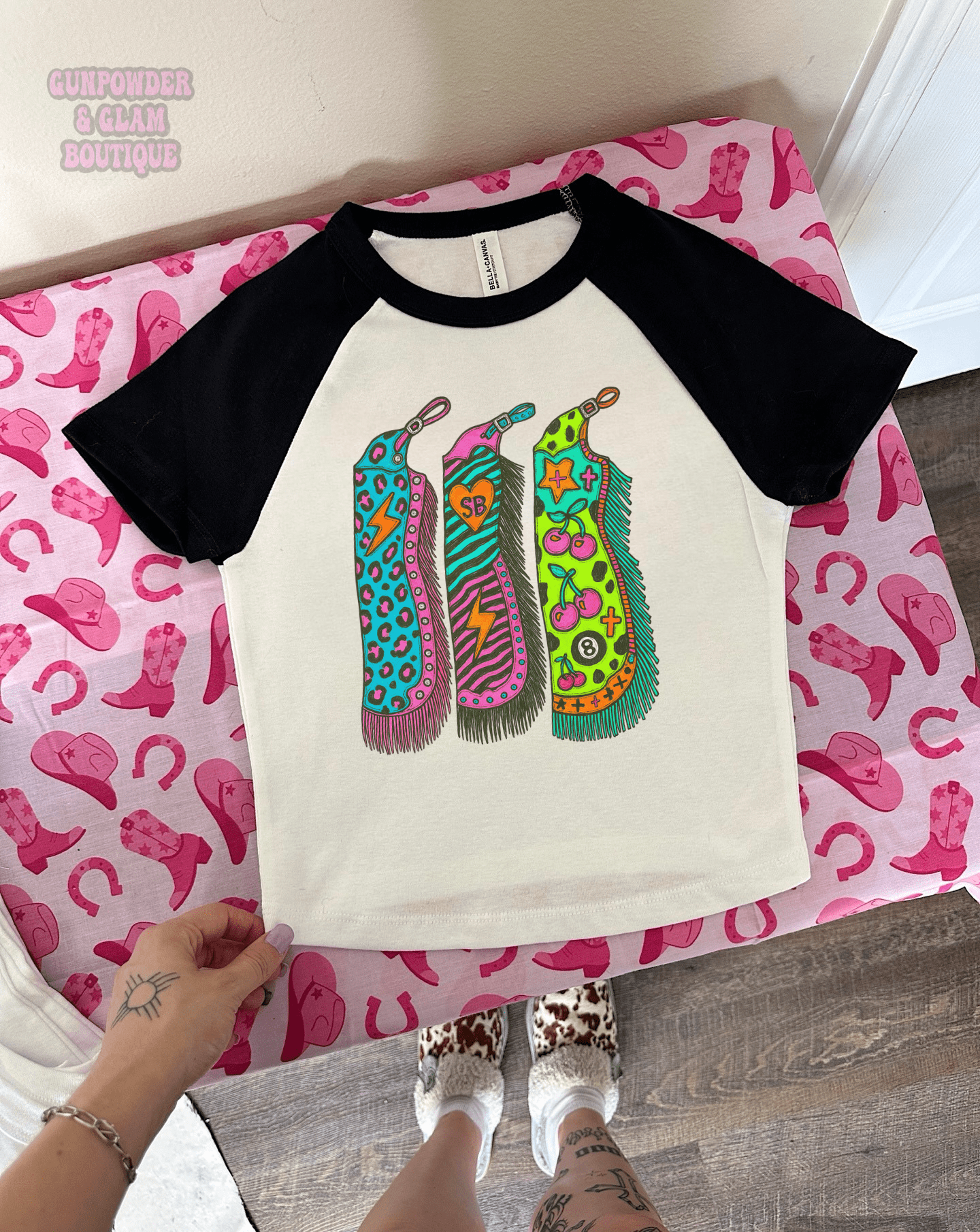 Cowgirl Chaps Baby Tee