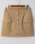 Xiomara Front Faux Mini Skirt