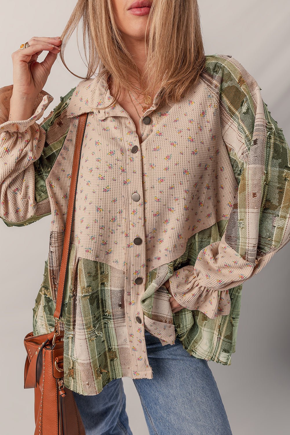 Emma Sleeve Waffle Knit Shacket