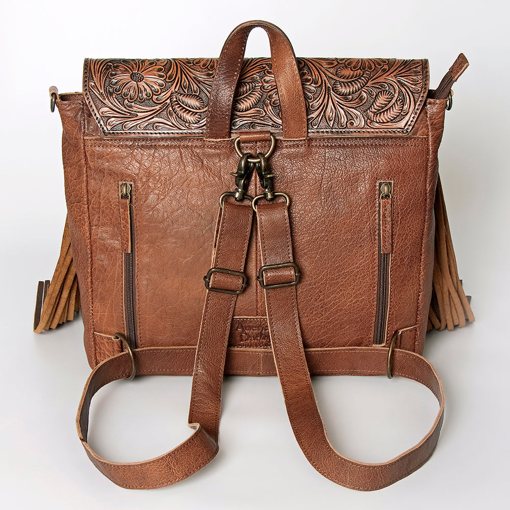 ADBG852A American Darling Hand Tooled Saddle Blanket Hair On Genuine Leather Women Bag Western Handbag Purse