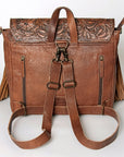 ADBG852C American Darling Hand Tooled Saddle Blanket Hair On Genuine Leather Women Bag Western Handbag Purse