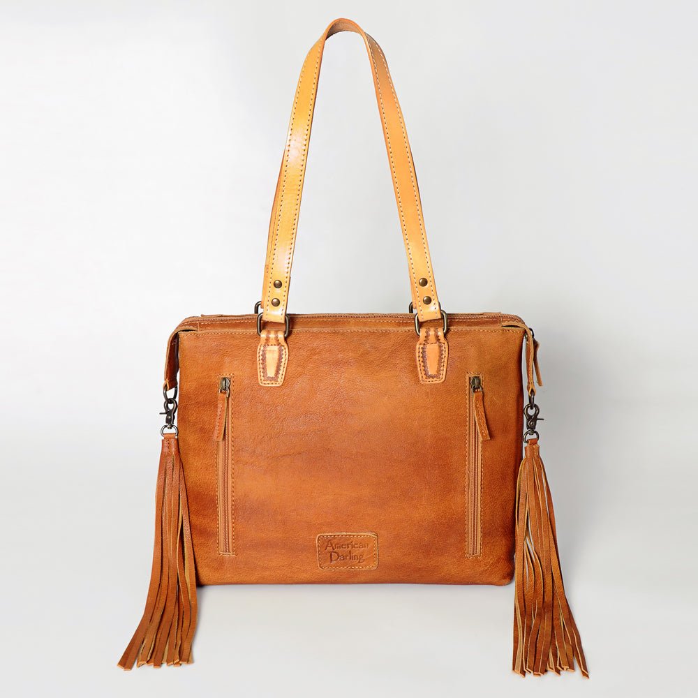 ADBG855B American Darling Hand Tooled Saddle Blanket Genuine Leather Women Bag Western Handbag Purse