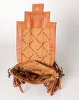 ADBG856C American Darling Hand Tooled Saddle Blanket Hair On Genuine Leather Women Bag Western Handbag Purse