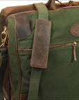 18“W x 12“H x 9“D Leather Duffle Bag 18 Inches