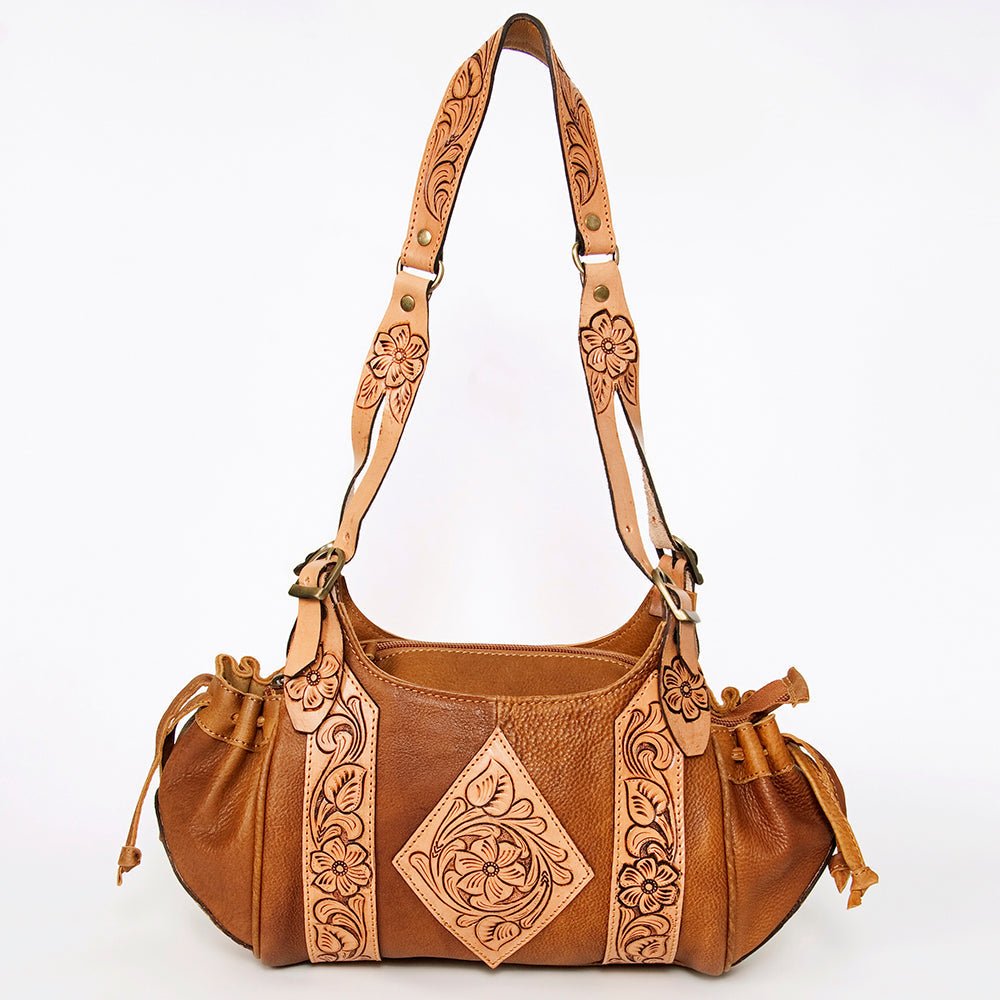 American Darling Hobo Hand Tooled Hair On Genuine Leather women bag western handbag purse
