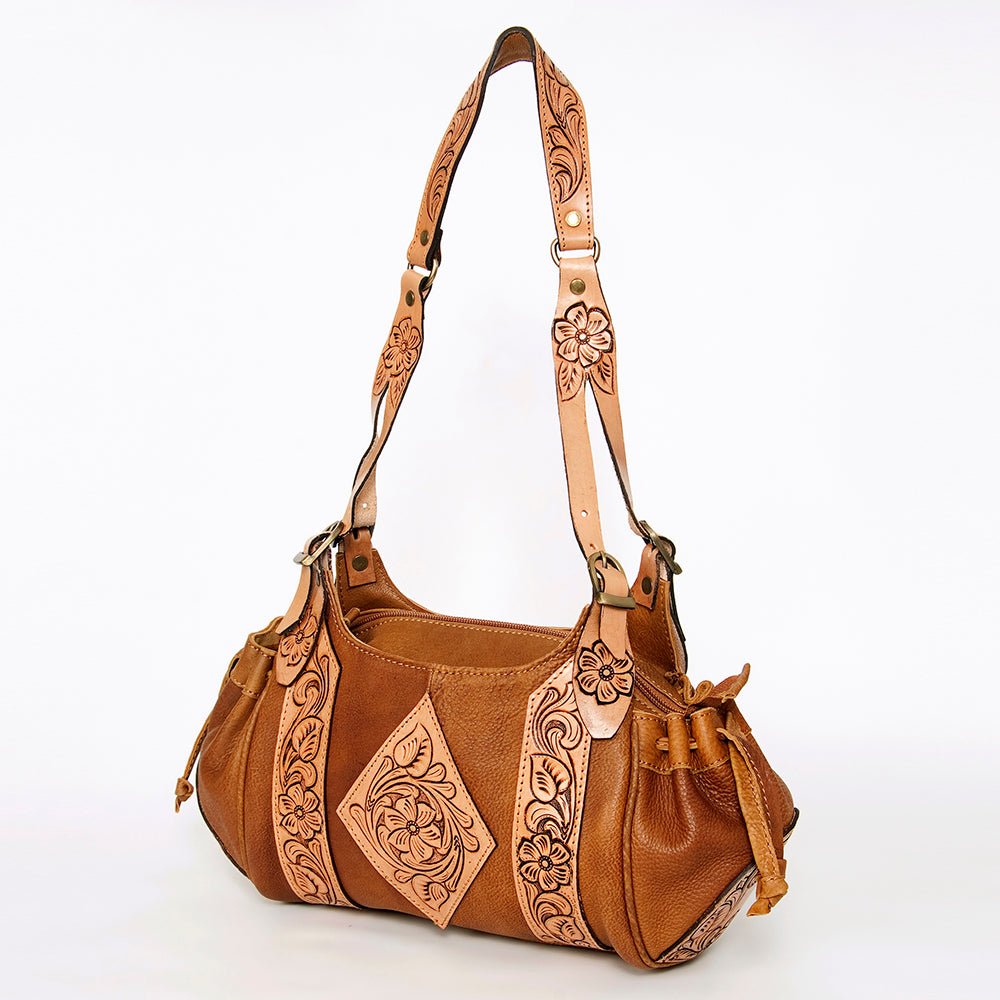 American Darling Hobo Hand Tooled Hair On Genuine Leather women bag western handbag purse