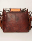 American Darling ADBGZ619 Crossbody Hand Tooled Hair-On Genuine Leather Women Bag Western Handbag Purse