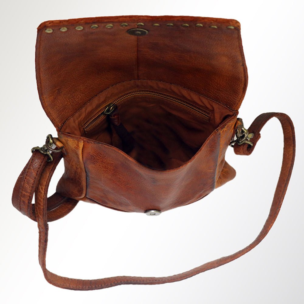 Never Mind Nmbgm123A Cross Body I Vintage Handmade Genuine Cowhide Leather Women Bag Western Handbag Purse