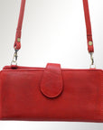American Darling Wristlet Bag, Hand-Painted Genuine Leather, Western Vegetable Tanned Full Grain Leather Wallet Bag