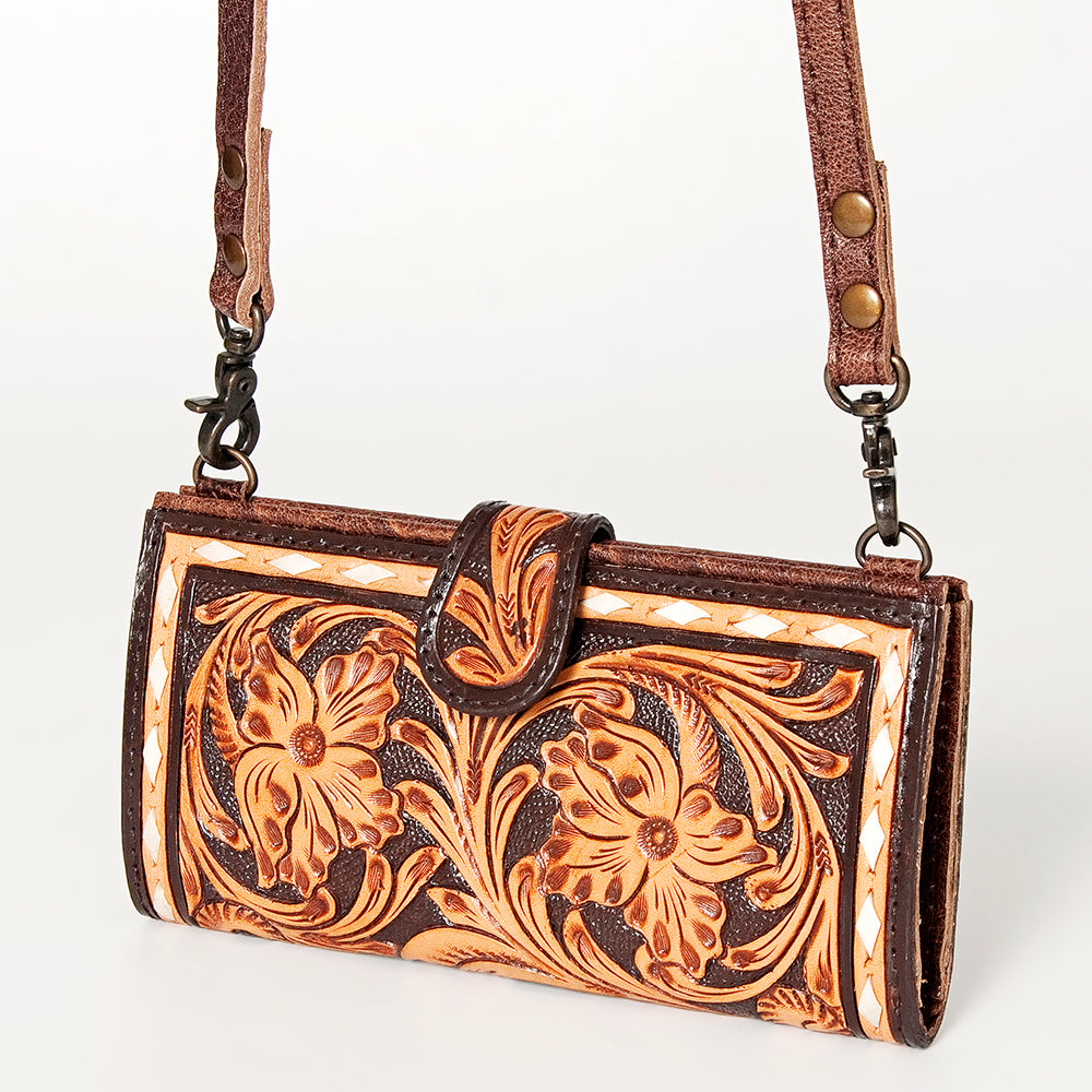 ADBG832B American Darling Hand Tooled Genuine Leather Women Bag Western Handbag Purse