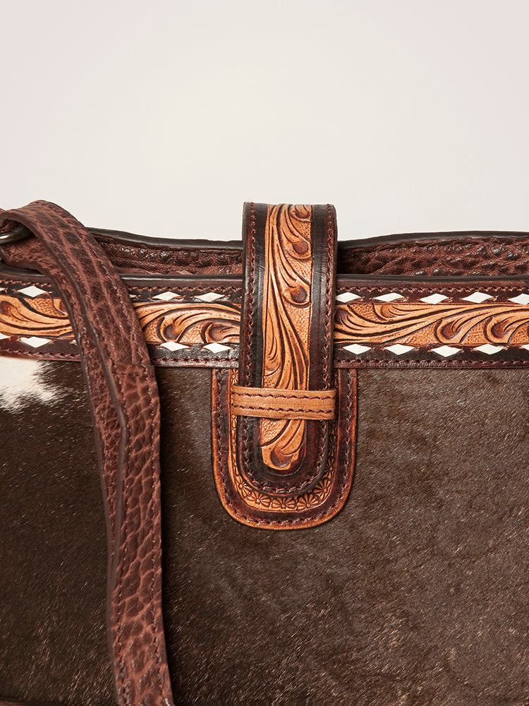 American Darling Cross Body Hair on Genuine Leather Western Women Bag | Handbag Purse Crossbody for Cute