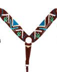 Hilason Horse 100% Wool Breast Collar Woven Off White